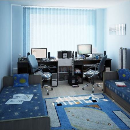 Description: Góc học tập cho bé trai