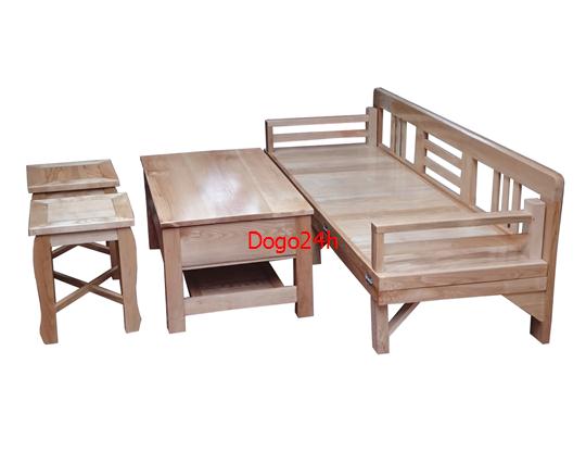 Bộ Bàn Trà Nâng Kết Hợp Giường Ghế Gấp