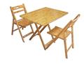 Bộ Bàn Xếp Tre Chữ Nhật (1 Bàn 2 Ghế)