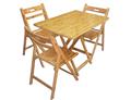 Bộ Bàn Xếp Tre Chữ Nhật (1 Bàn 3 Ghế)