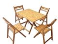 Bộ Bàn Xếp Tre Chữ Nhật (1 Bàn 4 Ghế)