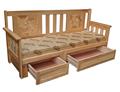 Ghế Sofa Gỗ Kết Hợp Với Giường Tựa 3D