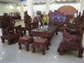 Bàn ghế phòng khách (Bộ rồng - Gỗ Hương)