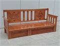 Ghế Sofa Giường Gỗ 3D Màu Cánh Gián (Mã: GGK08M)